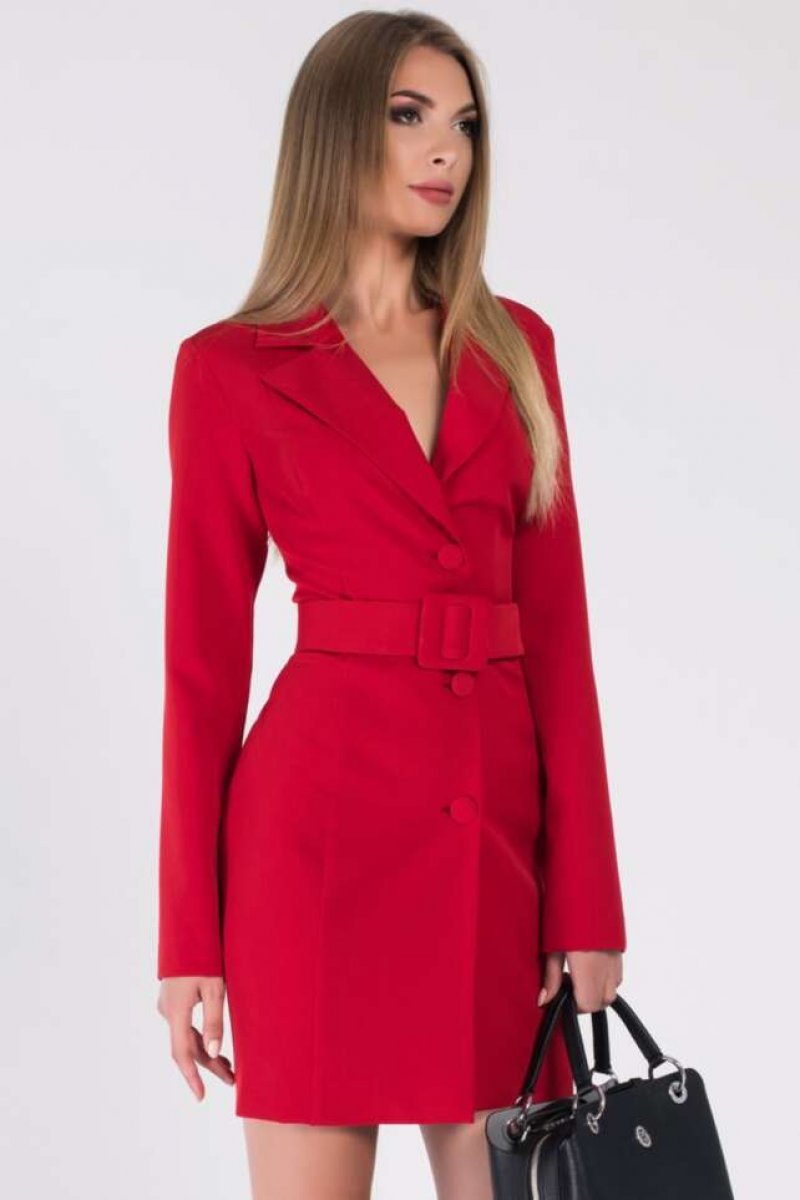 Красное платье пиджак