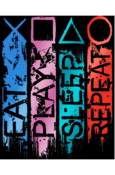 Черная просторная женская футболка с надписью