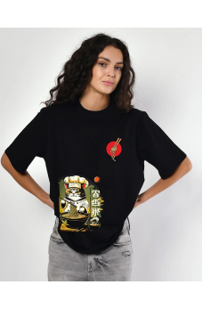 Качественная женская футболка черного цвета