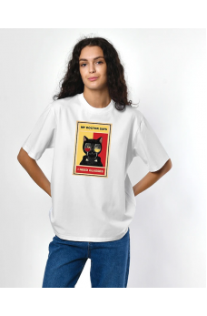 Веселая женская футболка белого цвета