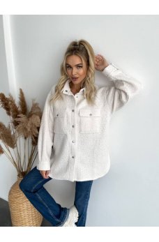Мягкий теплый кардиган молочного цвета