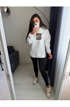 Белый универсальный женский костюм на флисе