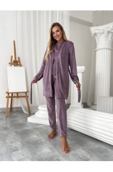 Комфортный домашний костюм цвета мокко