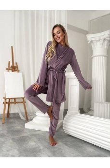 Комфортный домашний костюм цвета мокко