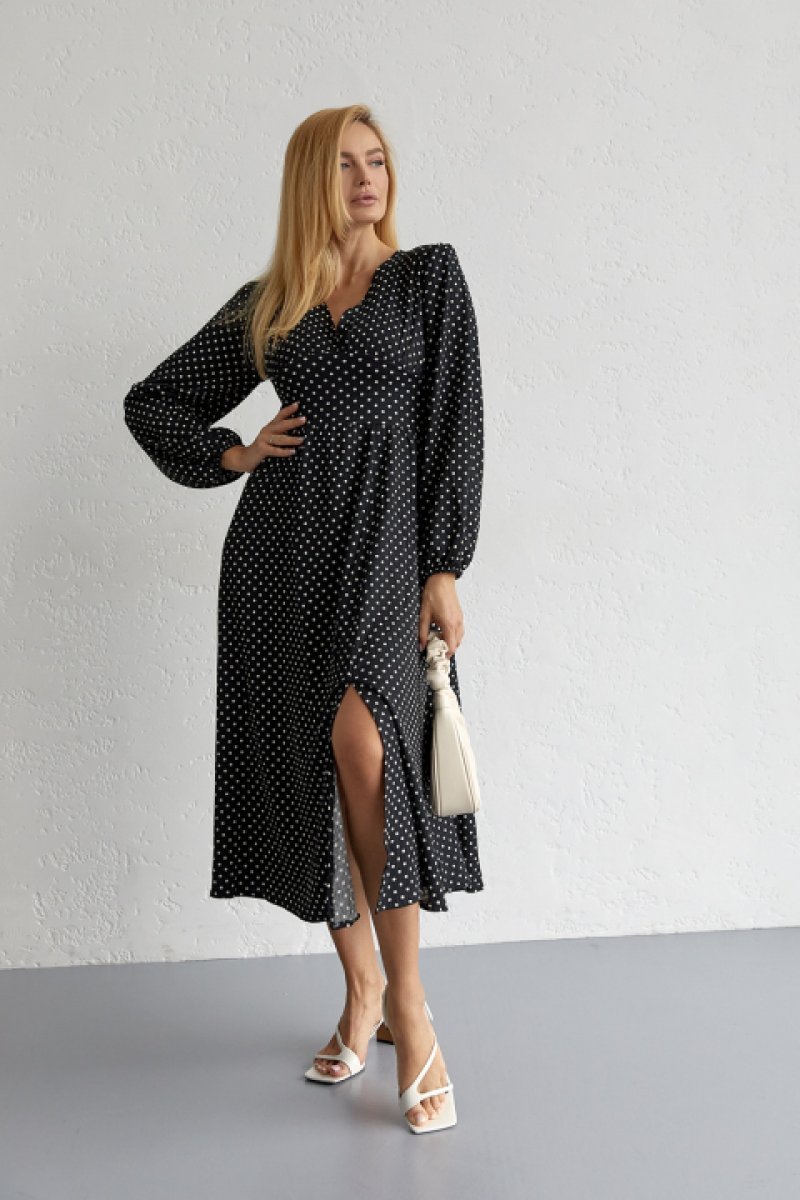 Платье с вырезом на спине (Черный) женское купить в интернет-магазине | STUDIO 29