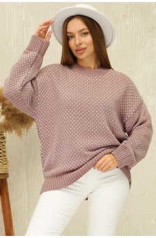 Лаконичный свитер фрезового цвета