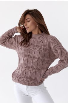 Замечательный свитер фрезового цвета