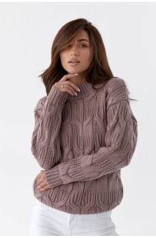 Замечательный свитер фрезового цвета