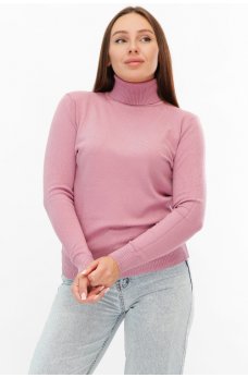 Классический женский гольф цвета розы