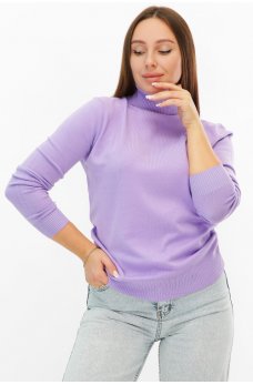 Нежный мягкий гольф сиреневого цвета