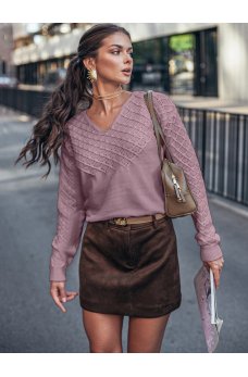 Универсальный джемпер пудрового цвета