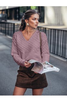 Универсальный джемпер пудрового цвета