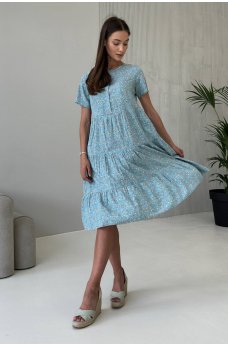 Практическое платье меди с цветочным принтом полынного цвета