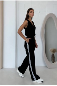 Черный базовый женский жилет