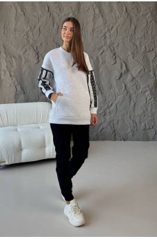 Черные комфортные женские брюки из вельвета