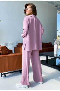 Розовый летний практичный прогулочный костюм