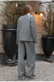 Серая кашемировая просторная кофта