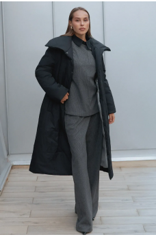 Классические широкие брюки цвета графит