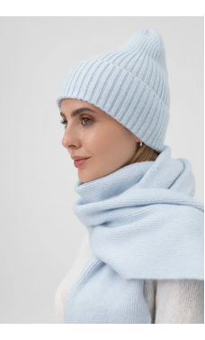 Голубая волшебная мягкая шапка