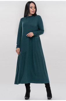 Оригинальное платье зеленого цвета